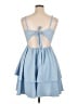 Unbranded 100% Polyester Solid Blue Cocktail Dress Size XL - photo 2