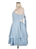 Unbranded 100% Polyester Solid Blue Cocktail Dress Size XL - photo 5