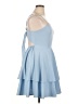 Unbranded 100% Polyester Solid Blue Cocktail Dress Size XL - photo 4
