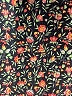 Unbranded 100% Cotton Floral Black Dress Size 10 - 12 - photo 3