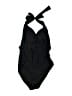 Unbranded Solid Black One Piece Swimsuit Size M (estimated) - photo 1