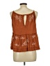 Shyanne 100% Rayon Brown Sleeveless Blouse Size L - photo 2