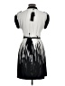 BCBGMAXAZRIA Graphic White Gray Cocktail Dress Size M - photo 2