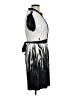 BCBGMAXAZRIA Graphic White Gray Cocktail Dress Size M - photo 4