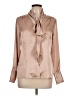 BCBGMAXAZRIA Solid Tan Long Sleeve Blouse Size L - photo 1