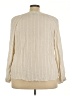 Torrid 100% Rayon Ivory Long Sleeve Blouse Size 2X Plus (2) - photo 2