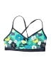 L.L.Bean Print Green Blue Swimsuit Top Size 12 - photo 1