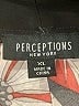 Perceptions Print Black Casual Dress Size XL - photo 7