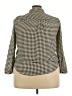 Who What Wear 100% Polyester Houndstooth Ivory 3/4 Sleeve Blouse Size XXL - photo 2