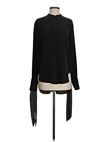 Rag & Bone Long Sleeve Silk Top (view 1)