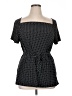 George Black Short Sleeve Top Size 16 - photo 1