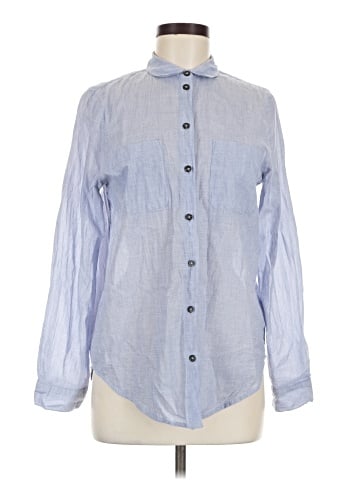 Topshop Long Sleeve Button-Down Shirt (view 1)