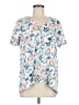 Chico's White Short Sleeve Blouse Size 1 (M) - photo 1
