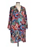 Natori 100% Polyester Paisley Blue Casual Dress Size L - photo 1
