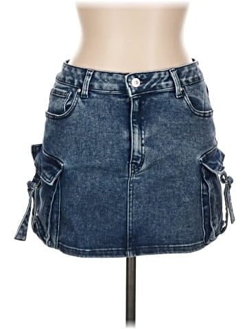 Wax Jean Denim Skirt (view 1)