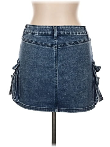 Wax Jean Denim Skirt (view 2)