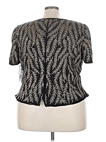 Papell Boutique Evening Short Sleeve Blouse (view 2)