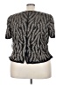Papell Boutique Evening 100% Polyester Gray Short Sleeve Blouse Size 3X - photo 2