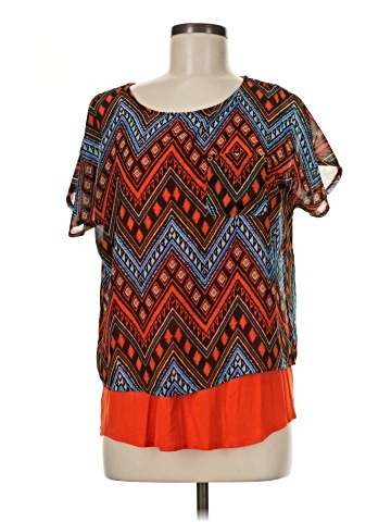 MULTIPLES Short Sleeve Blouse (view 1)