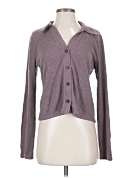 Madewell Brushed Rib Polo Crop Cardigan (view 1)
