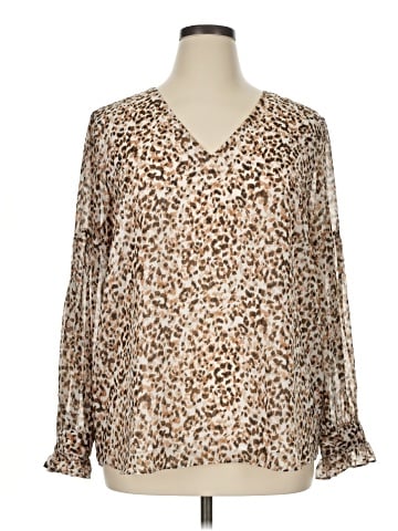 Calvin Klein Long Sleeve Blouse (view 1)