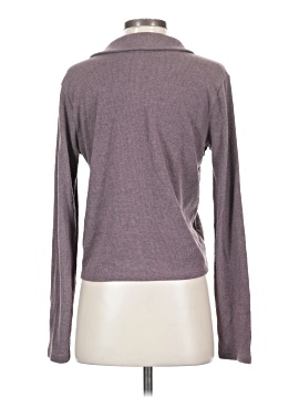 Madewell Brushed Rib Polo Crop Cardigan (view 2)