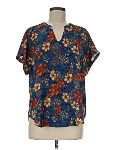 Maurices Short Sleeve Blouse (view 1)