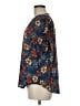 Maurices 100% Polyester Floral Blue Short Sleeve Blouse Size M - photo 5
