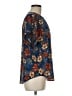 Maurices 100% Polyester Floral Blue Short Sleeve Blouse Size M - photo 4