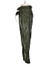 The Sang 100% Polyester Metallic Green Casual Pants Size M - photo 5