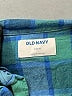 Old Navy Plaid Green Short Sleeve Button-Down Shirt Size 6 - 7 - photo 3