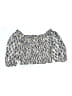 Zara Blue Short Sleeve Blouse Size 6 - photo 1