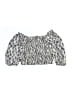 Zara Blue Short Sleeve Blouse Size 6 - photo 2