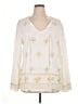 White Stag 100% Rayon Ivory Long Sleeve Blouse Size XL - photo 1