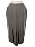 Larry Levine Solid Gray Tan Formal Skirt Size 4 - photo 2