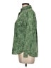 Talbots 100% Cotton Paisley Green Long Sleeve Button-Down Shirt Size Lg Petite - photo 5