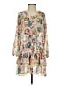Ann Taylor LOFT 100% Polyester Paisley Ivory Casual Dress Size XS - photo 1