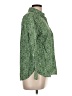 Talbots 100% Cotton Paisley Green Long Sleeve Button-Down Shirt Size Lg Petite - photo 4