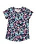 C9 By Champion 100% Polyester Floral Teal Short Sleeve Henley Size 10 - photo 1