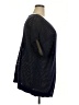 Lane Bryant 100% Cotton Black Blue Pullover Sweater Size 22 - 24 Plus - photo 4