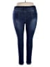 Unbranded Solid Blue Jeggings Size 3X - photo 2