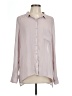 Trouve Solid Pink Long Sleeve Blouse Size L - photo 1
