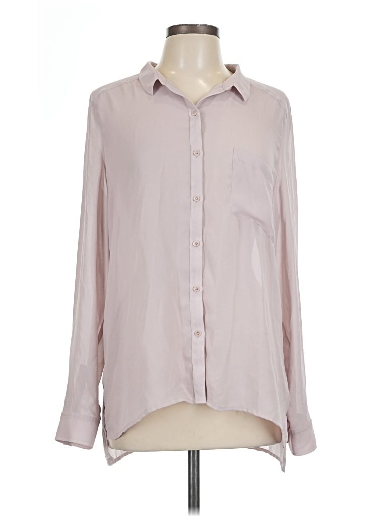 Pre-owned Trouve Long Sleeve Blouse In Pink