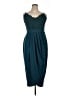 City Chic 100% Polyester Teal Cocktail Dress Size 16 Plus (S) - photo 1