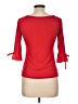 Sandro Ferrone Red 3/4 Sleeve Top Size Med - Lg - photo 2