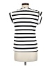 Unbranded Stripes Ivory Short Sleeve Top Size M - photo 2