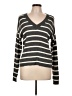 a.n.a. A New Approach 100% Cotton Stripes Gray Pullover Sweater Size L - photo 1