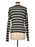 a.n.a. A New Approach 100% Cotton Stripes Gray Pullover Sweater Size L - photo 2