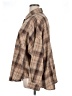 DAZY Plaid Brown Long Sleeve Blouse Size XL - photo 5