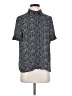 PREMISE Polka Dots Black Short Sleeve Blouse Size M - photo 1